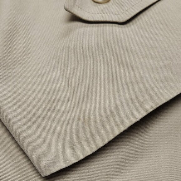 Burberry Maruzen Beige Nova Check Trench Coat Men XL Vintage 80s - Picture 13 of 16